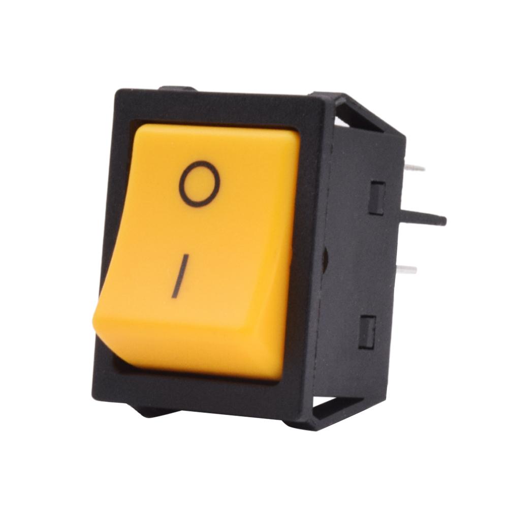 Heavy Duty KCD4-201 Rocker Switch no light 30A 250VAC ON OFF DPDT Switch Double pole single throw Green Yellow Black Switch