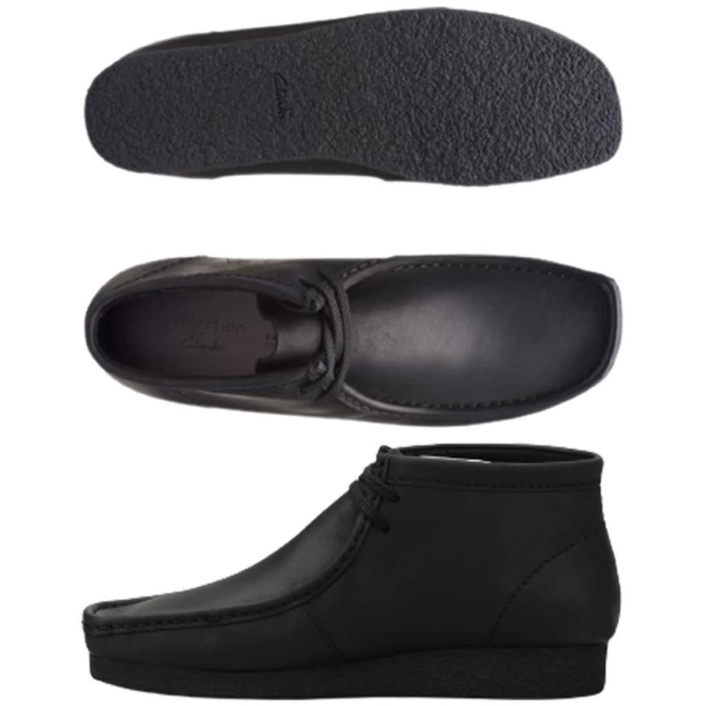 Clarks Shaker Stiefel, Leder Standardschuhe, High-Top Casual, Herren, SHACRE BOOT 26159440, Schwarzes Leder, UK8 (26,0 cm)