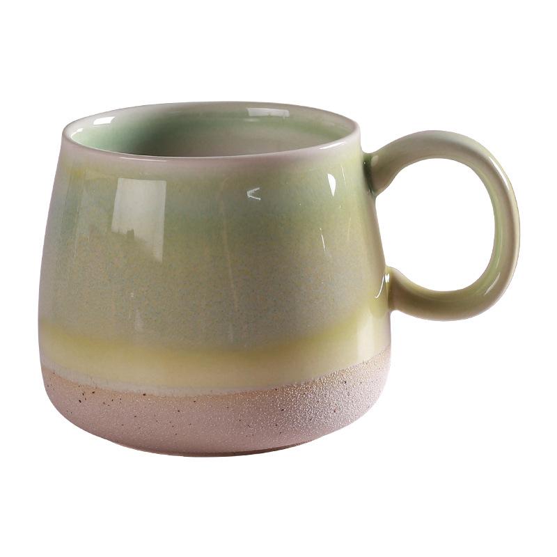 Creative Gradual Change Ceramic High Value Household Large Capacity Water Cup Ceramic Couple Breakfast Cup