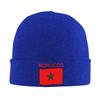 Morocco Flag Beanie Hats  Bonnet Hats FeUnisex Unisex Street Y2K Hippie Skullies Beanies Autumn Graphic Warm Caps