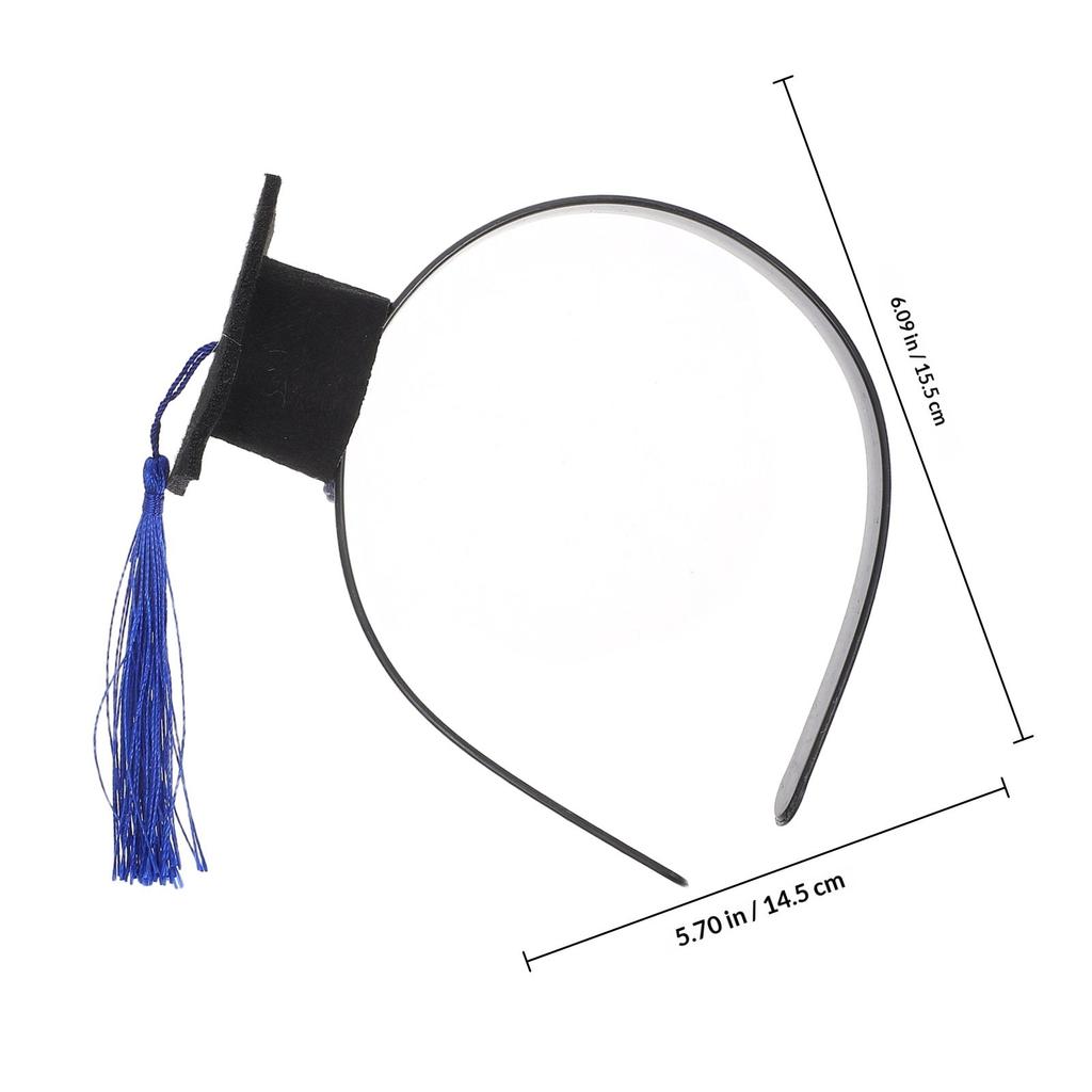 Mini Graduation Cap Headband Comfortable Graduation Hat for Party Decoration Grad Selfie Photo Prop Accessories