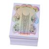 100 Pcs Nail Extension Forms   Length Acrylic Nail Forms Holographic Self Adhesive Clear Alignment Lines