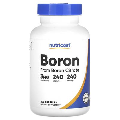 Boron, 3 Mg, 240 Capsules
