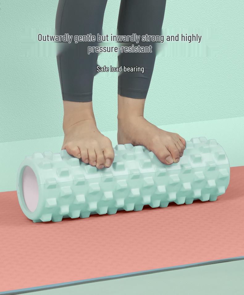 Foam Roller for Muscle Relief, Beginner Fitness, and Yoga - Wolf Tooth Massage Stick for Slimming Legs and Relaxation