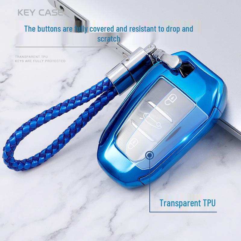 Dongfeng Peugeot 408/5008/508L Key Cover 2019 Model with New Logo, TPU Car Key Bag