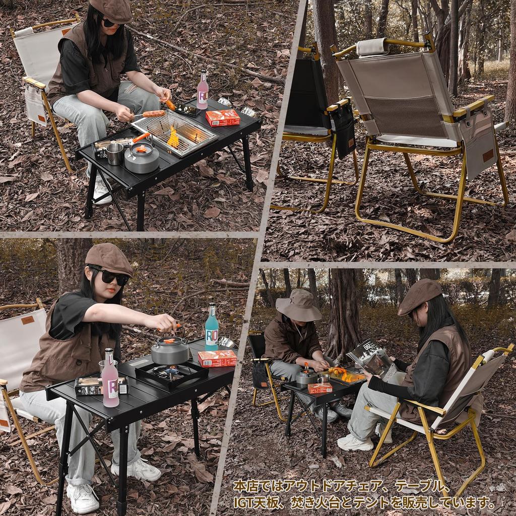 DesertFox Outdoor Chair Camping Chair Lightweight Folding Chair L Size 78X54X51cm Load Capacity 150kg Compact Portable Camping Chair DY Pieces
