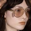 1Pieces Luxury Metal Round Thick Frame Fashion Sunglasses Casual UV400 Protection Spectacles For Mountaineering Glasses