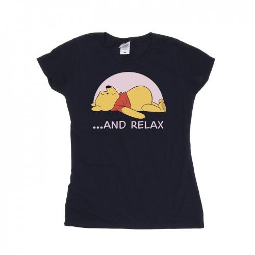 

Disney Womens/Ladies Winnie The Pooh Relax Cotton T-Shirt XXL білий
