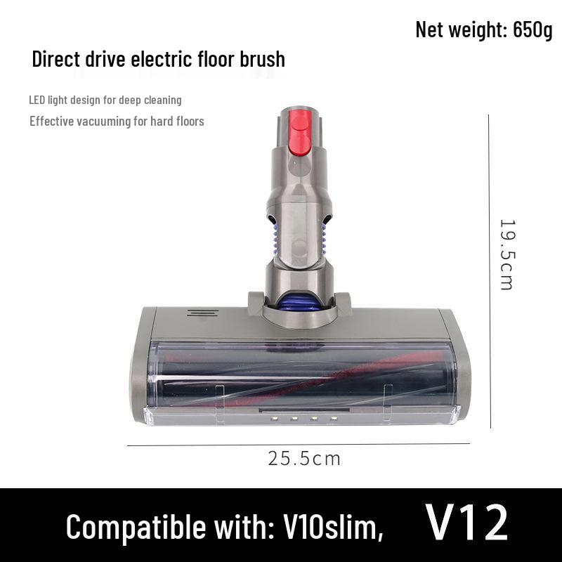 Compatible Electric Suction Floor Brush Head for Dyson V6 V8 V10 Vacuums