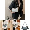 High-quality Color-block Shoulder Bag 2024 For Women Street Style Pu Crossbody Bag With Trendy Stitching Ins Style