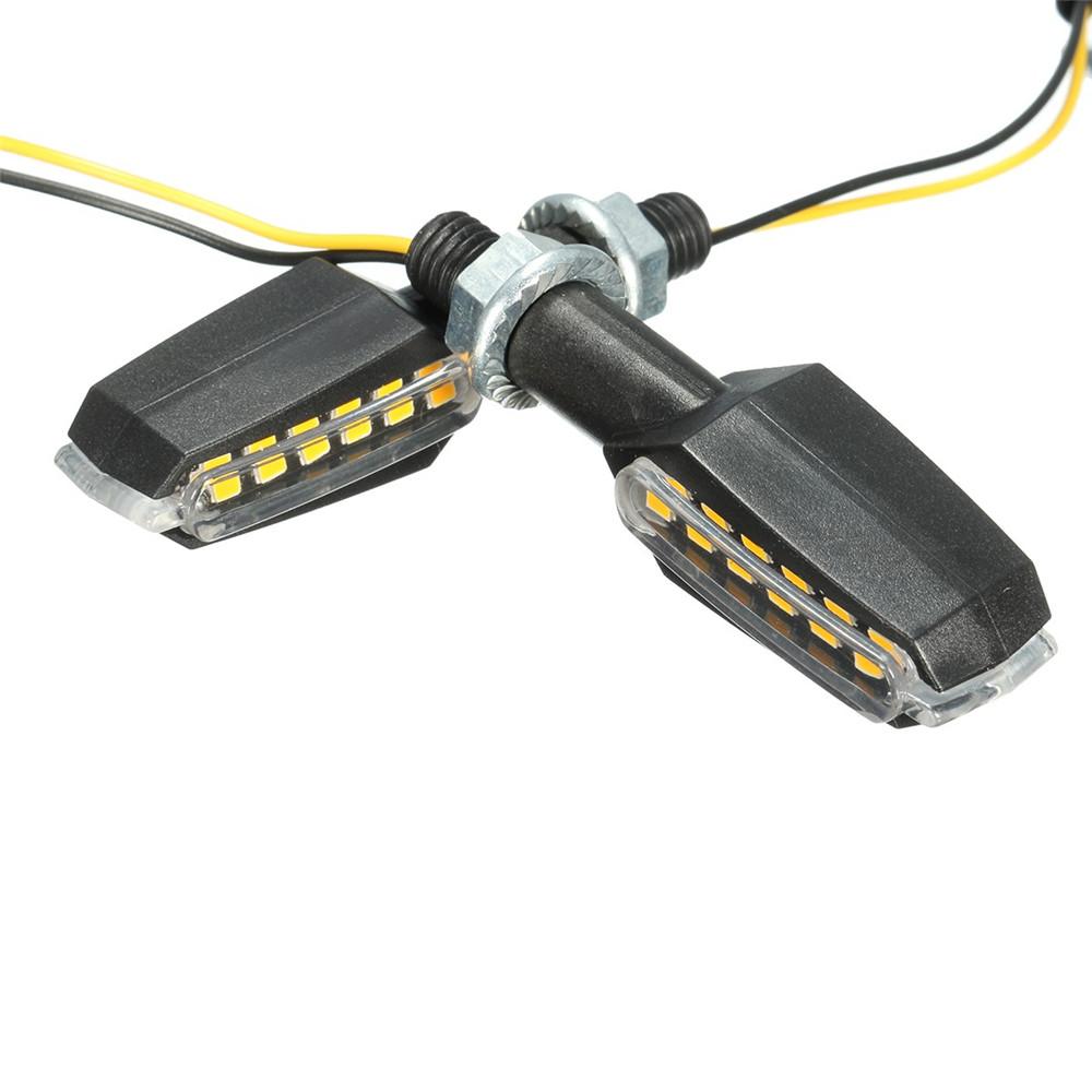 

1 Pair Motorcycles Motocross Scooters Turn Signal Corner Light 9 LEDs Decoration