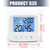 Indoor Thermometers Hygrometer Clock Featuring Large Display And ±1℃ Accuracy For Home Use HX6C