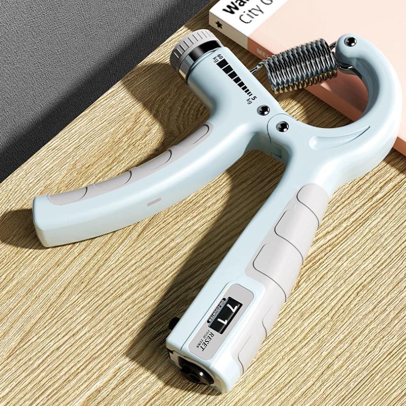 Adjustable R-Type Hand Grip Spring Finger Pinch Wrist Expander Portable Fitness Equipment Exercise Countable Strengthen Gym Grip