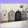 Trendy Canvas Backpack For Men And Women With Stylish Floral Print And Comfortable Design