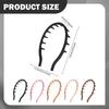 Hair Hoop Anti Slip Tooth Headband Soft Silicone Material Lightweight Comfortable Suitable for Women