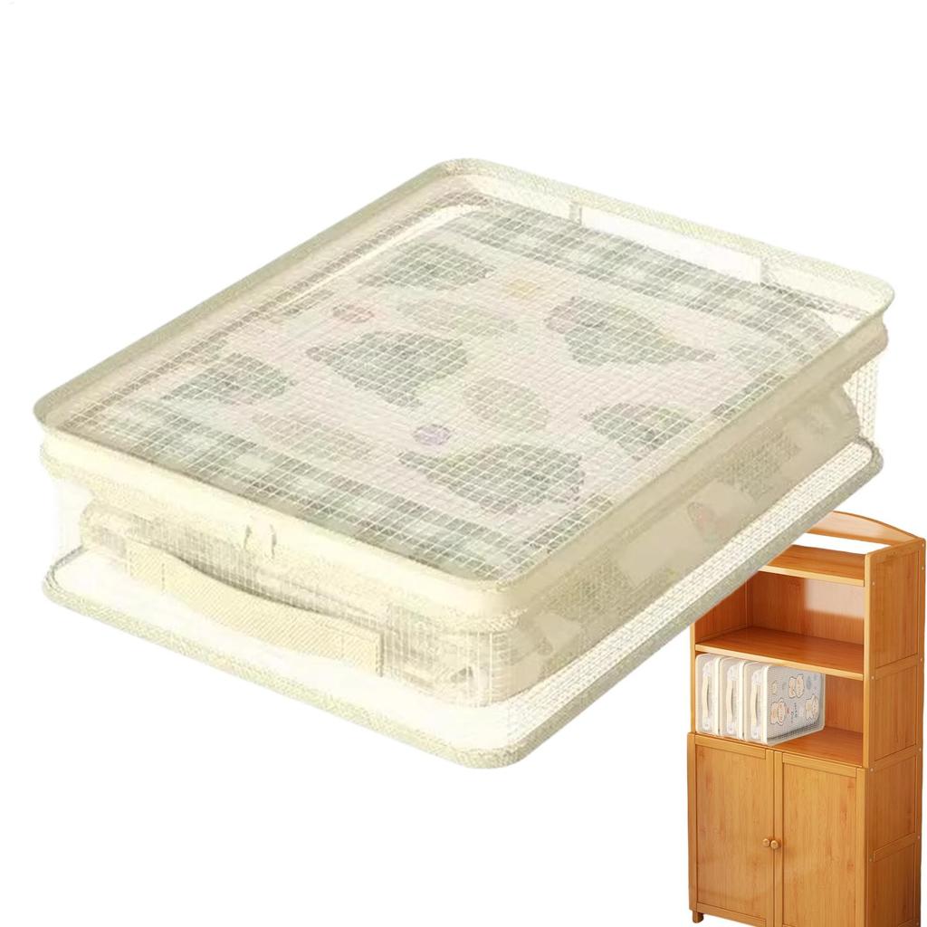 Sheet Storage Organizer Stackable Container Bag with Handle Bedding Storage for Closet Dorm Bedroom Home Duvet Covers Blanket