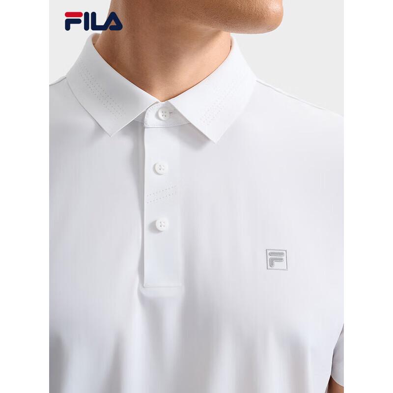 FILA Men's Knit Short Sleeve Polo Shirt