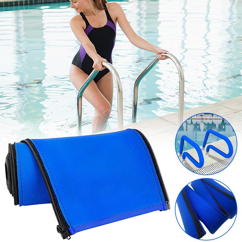 Neoprene Pool Railing Covers Zippered Swimming Pool Handrail Covers-Hand Grip Rail Slip Cover For Swim Pool Ladder