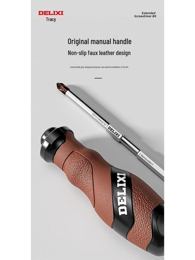Delixi Multifunctional Screwdriver Set with Triangular and Torx Bits