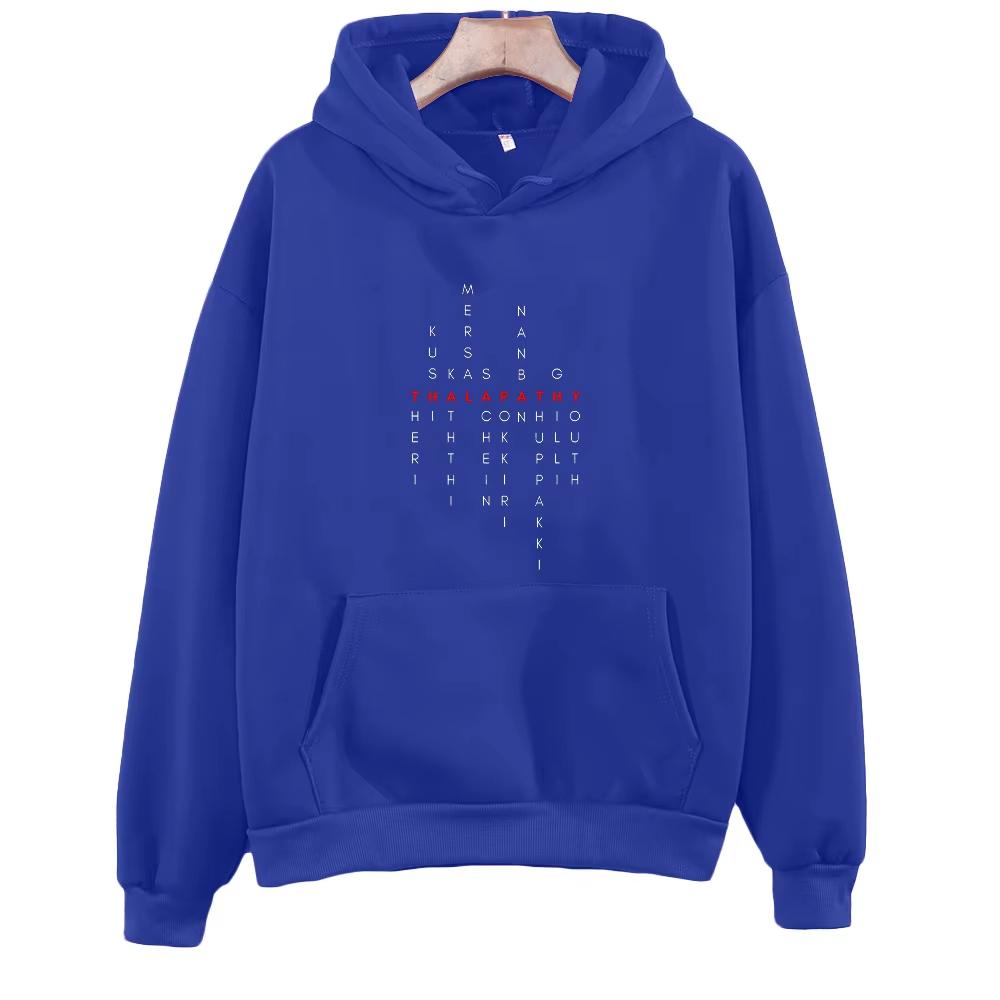 Heißer Verkauf THALAPATHY Lustiger Grafikdruck Hoodies Herren Damen Streetwear Hip Hop Mode Harajuku Y2K Sweatshirts Locker Lässig Oversized Pullover