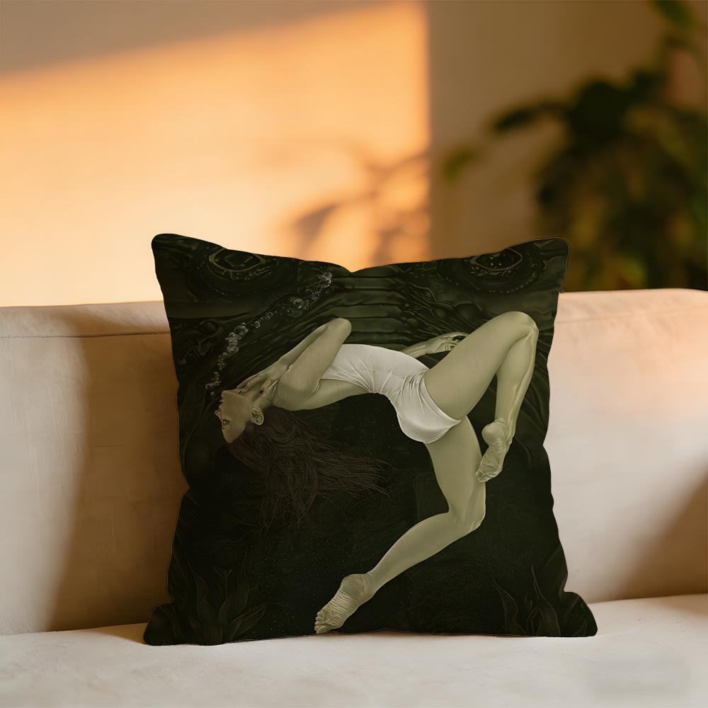 The Creature From The Black Lagoon Cushion Cover Cozy Velvet Throw PillowSoft Warm Cushion For Sofa Bed