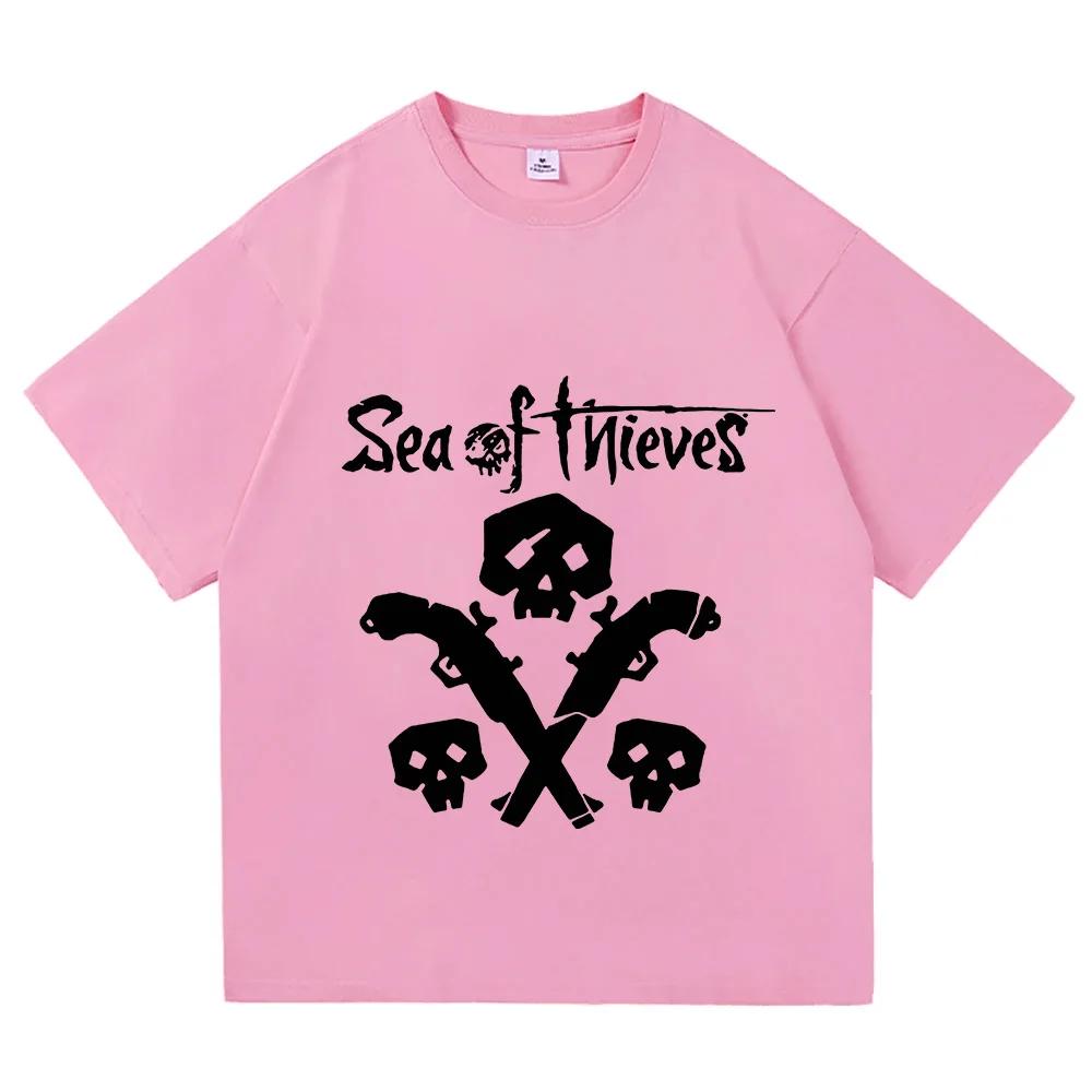 Hot Game Sea of Thieves Graphic Tshirts Unisex Streetwear Loose Casual Women Men T-shirt Graphic Clothing Summer O-neck T Shirt