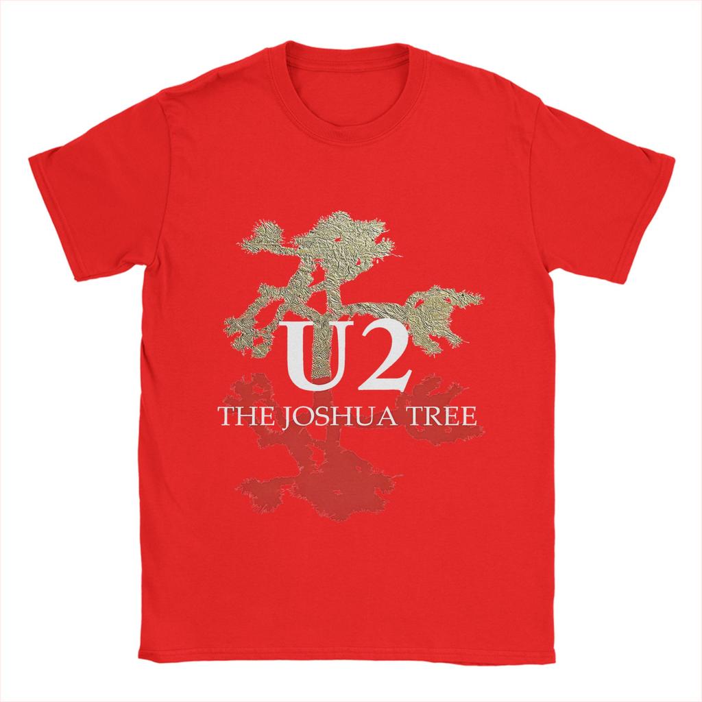 Mens U2 Rock Band T Shirts Pure Cotton Clothing Fashion Short Sleeve Crew Neck Tees Big Size TShirt