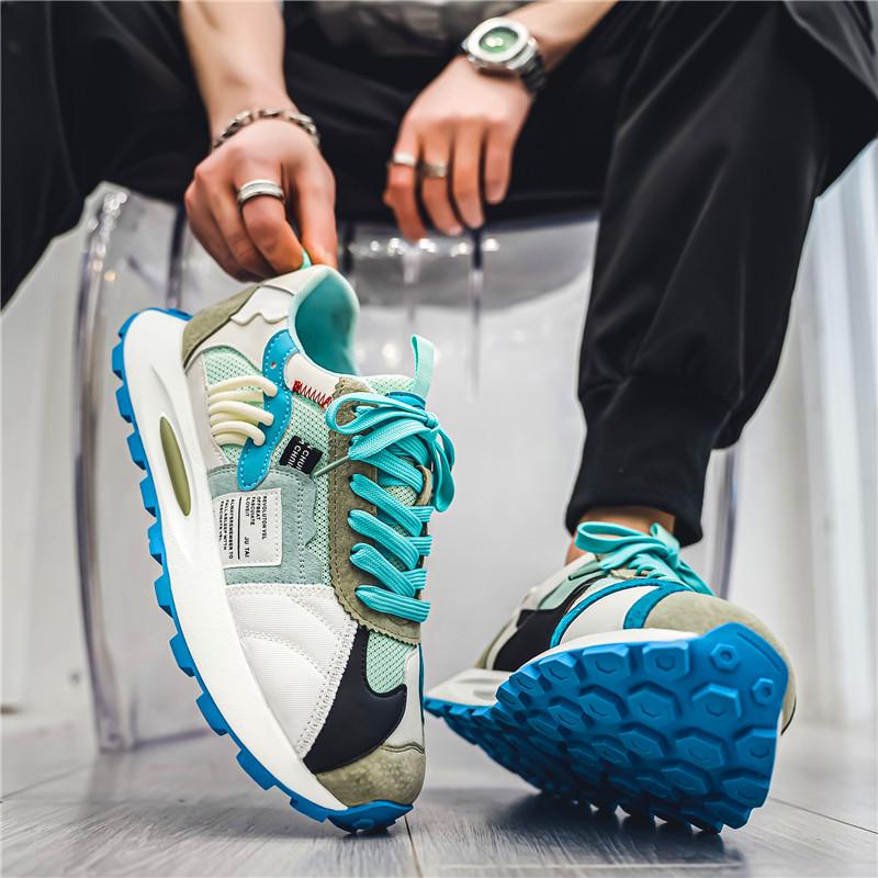 Fashion Designer Men's Shoes Dissolved Thick-sole Shoes Casual Shoes Men's Breathable Low-top Sneakers