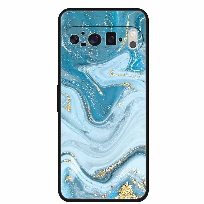 For Google Pixel 10 Pro Case Vivid Graceful Premium Marble TPU Soft Silicone Phone Cases Impact Chic Mineral-Finish Para Cover