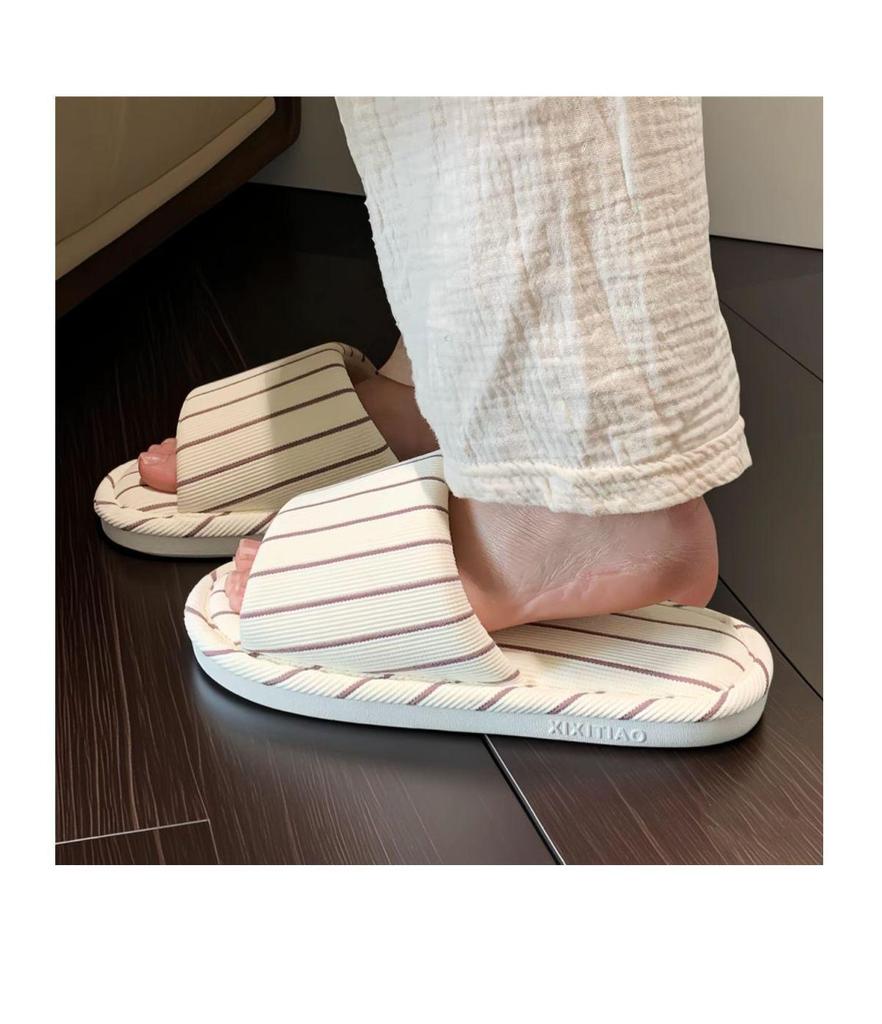 Four Seasons Linen Floor Mop Slippers - Women's Spring/Autumn & Men's Summer, Non-slip Cotton Linen for Indoor Use