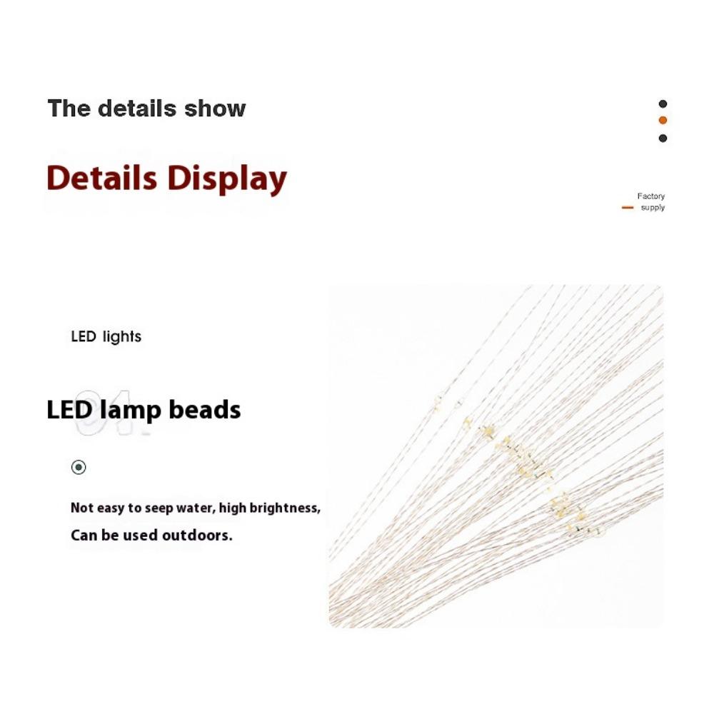 Outdoor 120-420 LED DIY Solar Firework Lights Garden Decoration Fairy Lights Waterproof Dandelion Lawn Lamp for Garden Landscape Lawn Decor