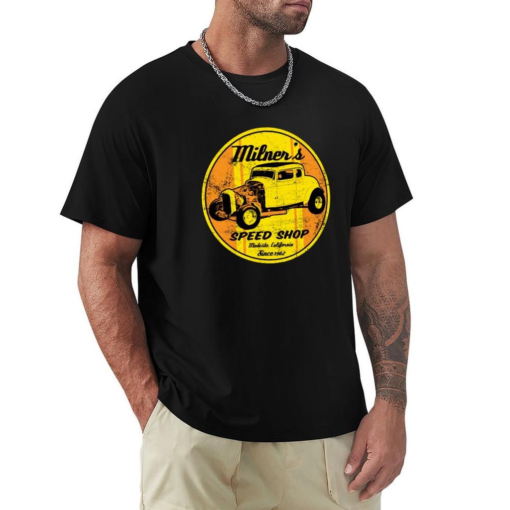 Milners Speed Shop Tshirt Basic Plain Tee For Spring And Summer