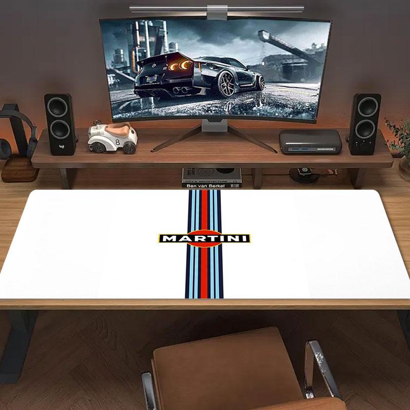 Martini Car Large Size Mouse Pad Large Gaming Table Cushion Nonslip Laptop Tablet Big Mousepad Xxl Mat Mini Pc Playmat With Lock Edge