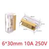 10Pcs/Set 6A 10A Fuse Holder With Cover Transparent Fuse Holder  for DIY Industrial Projects