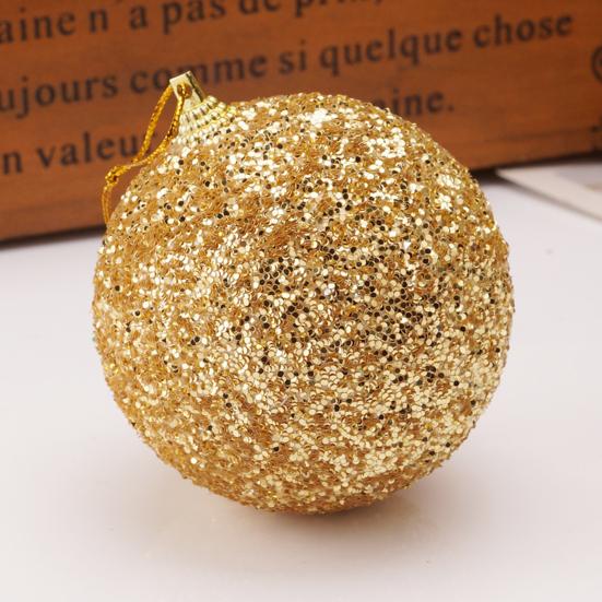 Christmas Tree Pendant Unique Round Long-lasting Foam Ball Shining Colorful Ball Christmas Tree Pendant Xmas Ball Party Decor