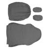 Gaming Chair Cover Pure Color Breathable Polyester High Resilience Office Chair Slipcover with Armrest Cover for Home