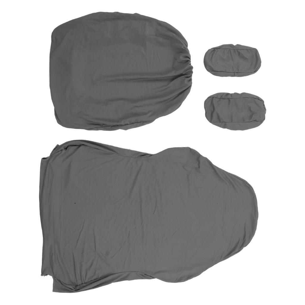 Gaming Chair Cover Pure Color Breathable Polyester High Resilience Office Chair Slipcover with Armrest Cover for Home
