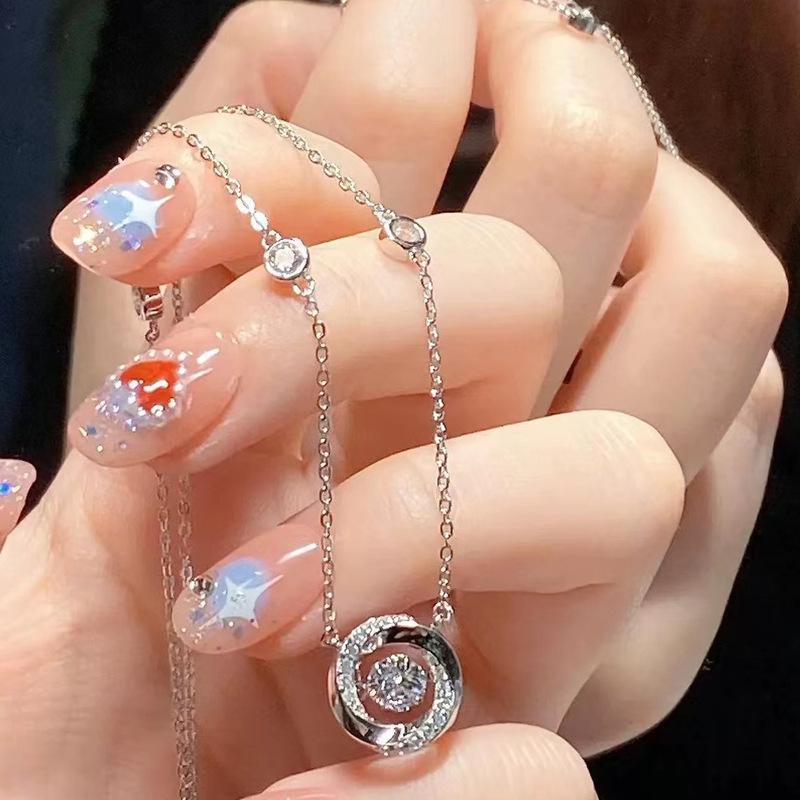 Bowknot Pendant Necklace Exquisite Clavicle Chain Fashion Elegant Necklace for Women Temperament Collar Chains Charm Jewelry