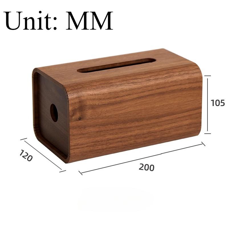 Wooden Tissue Box Desktop Napkins Boxes Kitchen Luxury Paper Storage Case Household Rectangle Handkerchief Organize Accessories