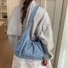 Trendy Korean Versatile Crossbody Bags Spring Casual Wrinkled Casual and Simple Shoulder Bags Spacious Lightweight Commuting Bag