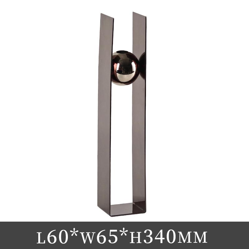 Modern Light Luxury Metal Vase for Dried Flowers, Home & Hotel Decor
