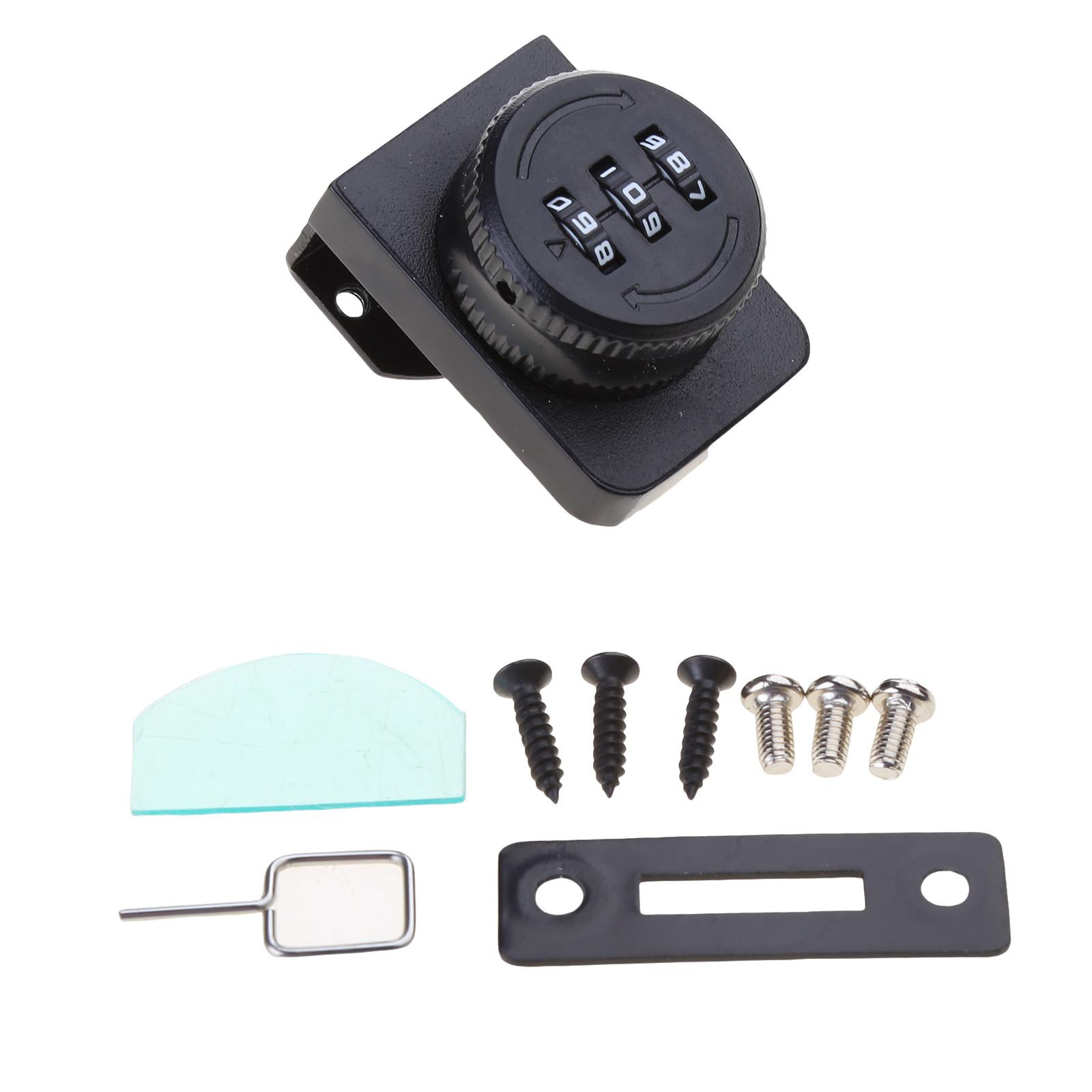 

Стеклянная витрина дверной замок 3-значный кодовый замок шкафа шкафчики замок без ключа конфиденциальность пароль замок для офиса дома 1 чёрный