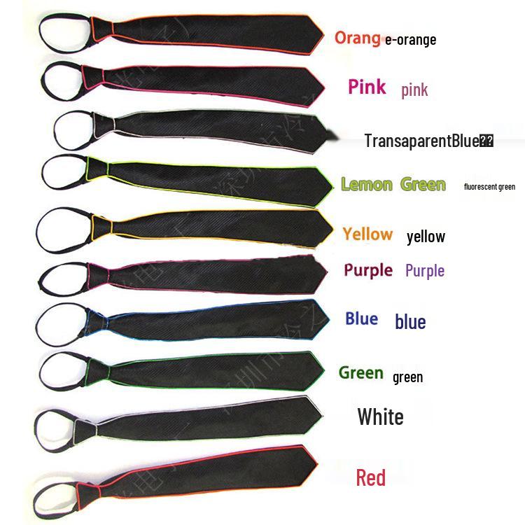 LED Light-Up Arrow Tie - Korean & British Style Wedding Fashion Accessory