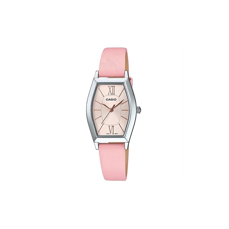 

Casio STANDARD series, retro, elegant, fashionable and simple, quartz movement, leather strap, Japanese and Korean watch, women s watch, LTP-E167L-4A розовый