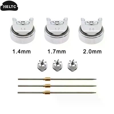 1 X 3pcs/set Nozzle Kit 1.4/1.7/2.0mm Stainless Steel Pneumatic Tool Accessories Nozzle Kit For HVLP Spray Gun H-827 Spray Gun