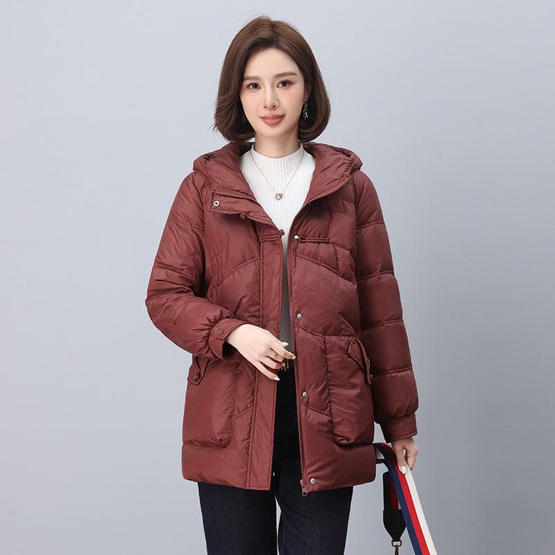 Women's Winter Plus Size Cotton Coat - Fashionable, Thick, and Age-Reducing for Middle-aged and Elderly