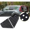 Aunginsy Rear Side Window Louver Trim Cover Compatible with Kia Soul 2019-2022 Car Rear Triangular Glass Window Honeycomb Panel Rear Window Air Vent