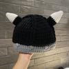 Herbst und Winter neue freche lustige großäugige Shrek gestrickte Wollmütze niedliche warme Cartoon niedliche Mütze