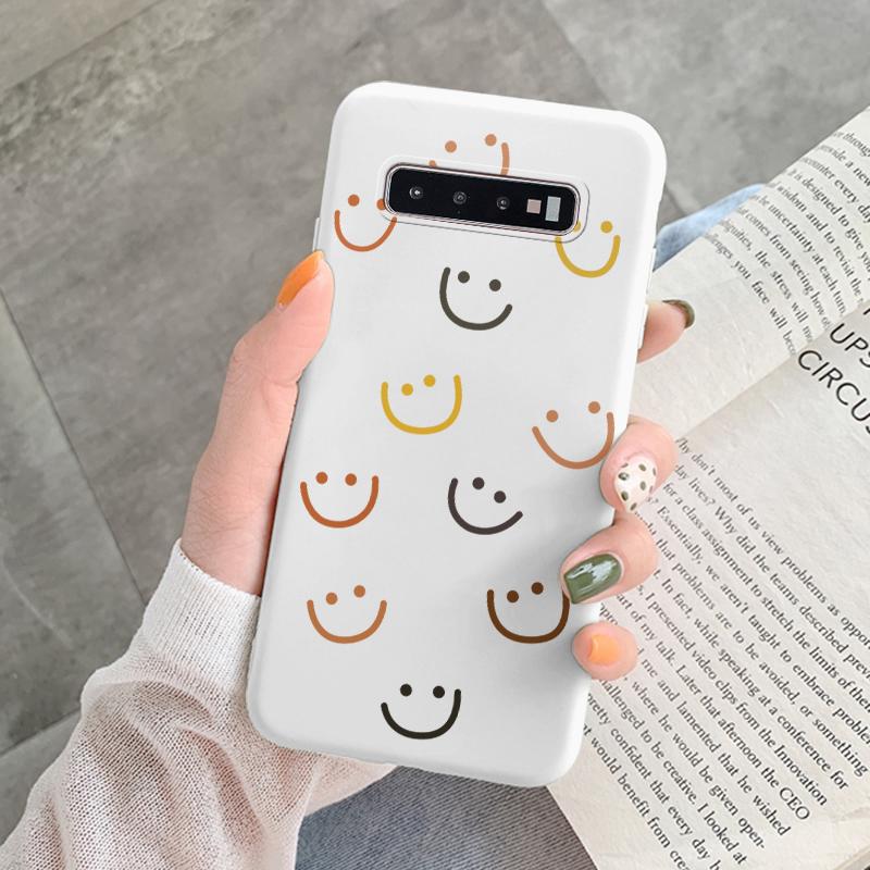 Case For Samsung Galaxy S10 Plus S 10 S10E Cover Cloud Graffiti Illustration Kanagawa Label Silicone Fundas For Samsung S10 S10e
