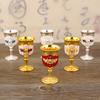 Elegant European Style Zinc Alloy Shot Glass Set Vintage Decorative Drinking Cup Home Bar Whiskey Liqueur